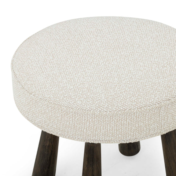 Pookie Performance Boucle Accent Stool - Cream