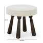 Pookie Performance Boucle Accent Stool - Cream