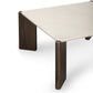 Restis 33.5" Cream Quartz Square Coffee Table