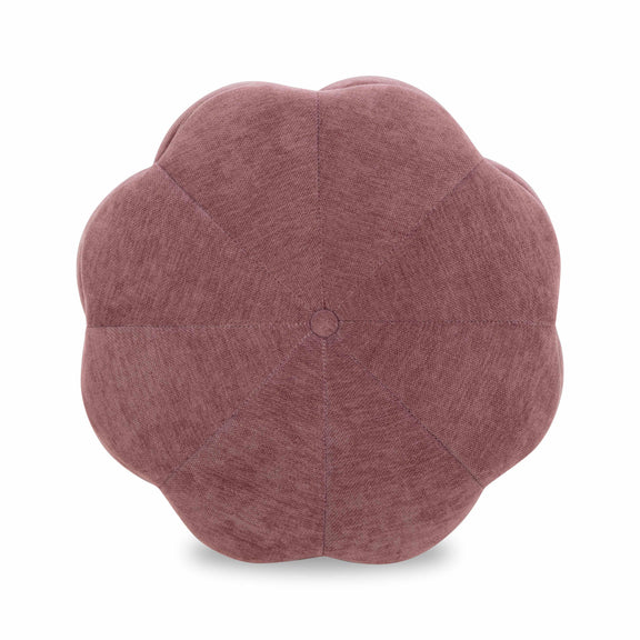 Fleur Textured Performance Velvet Storage Ottoman - Mauve