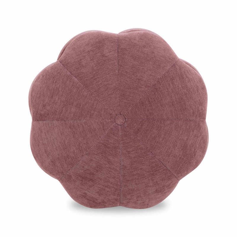 Fleur Textured Performance Velvet Storage Ottoman - Mauve