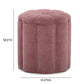 Fleur Textured Performance Velvet Storage Ottoman - Mauve