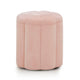 Fleur Textured Performance Velvet Storage Ottoman - Pink