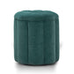 Fleur Textured Performance Velvet Storage Ottoman - Peacock