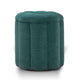 Fleur Textured Performance Velvet Storage Ottoman - Peacock