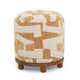 Bisou Performance Jacquard Ottoman - Curry