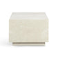 Romy 47" Rectangular Coffee Table - Faux Travertine