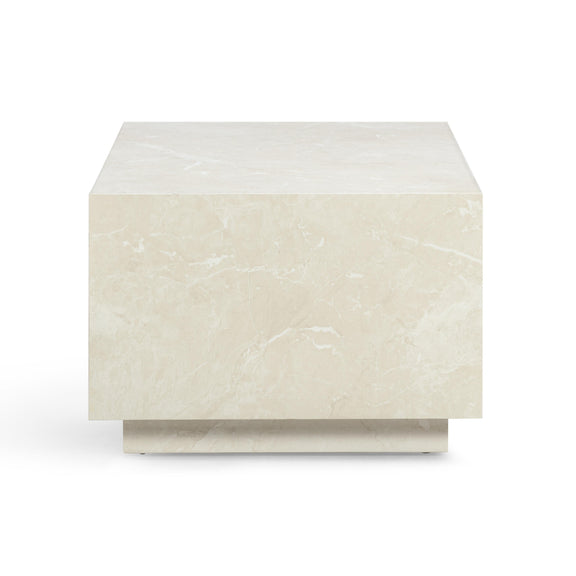 Romy 47" Rectangular Coffee Table - Faux Travertine