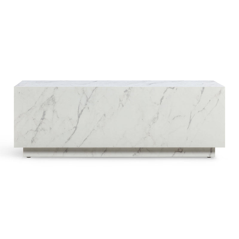Romy 47" Rectangular Coffee Table - Faux Marble