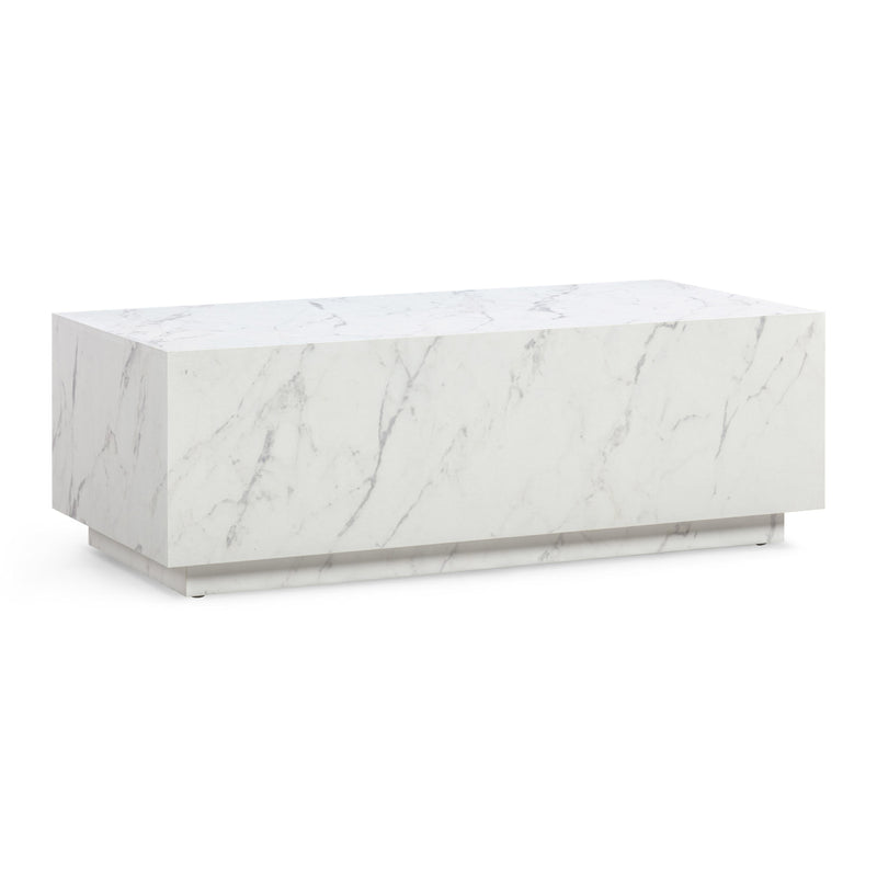 Romy 47" Rectangular Coffee Table - Faux Marble