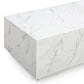 Romy 47" Rectangular Coffee Table - Faux Marble