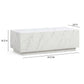 Romy 47" Rectangular Coffee Table - Faux Marble