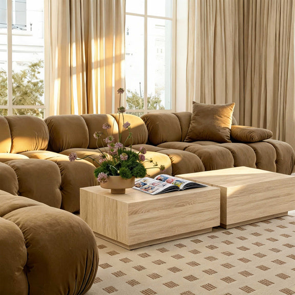 Romy 47" Rectangular Coffee Table - Faux Wood