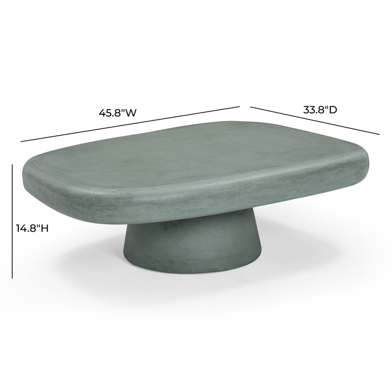 Darial 46" Indoor/Outdoor Coffee Table - Green