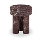 Delta Concrete Indoor/Outdoor Round Side Table - Red Levanto