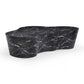 Slab 59" Concrete Indoor/Outdoor Coffee Table - Black Marble