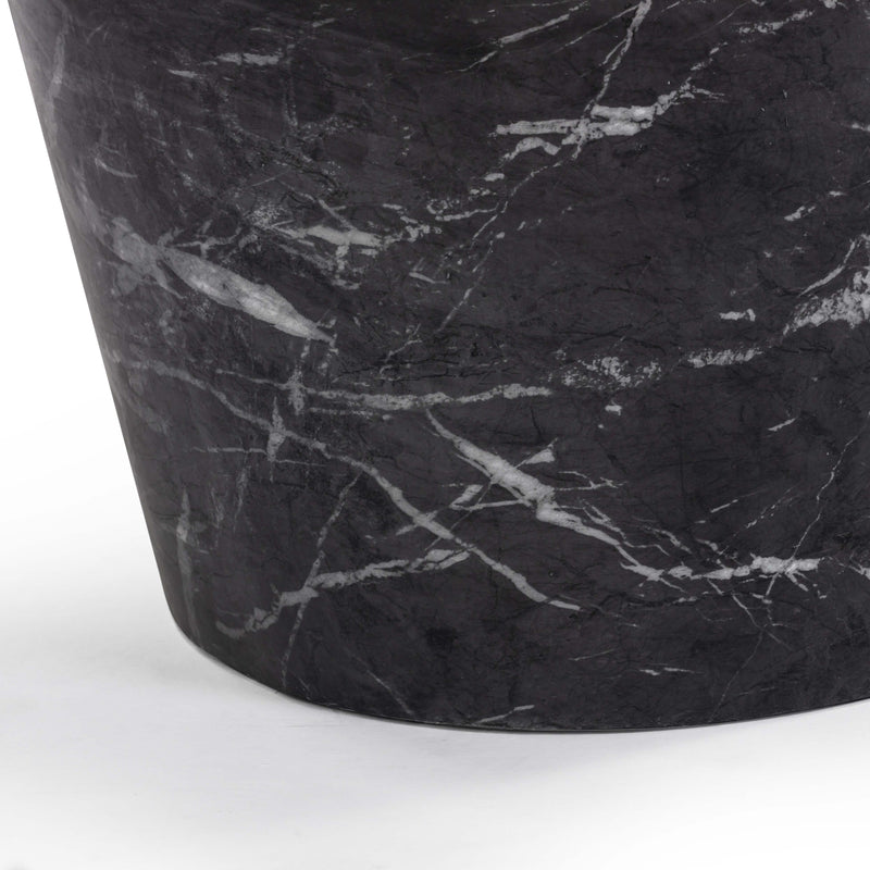 Slab 59" Concrete Indoor/Outdoor Coffee Table - Black Marble