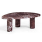 Libby Faux Red Levanto Marble Indoor/Outdoor Coffee Table (36"-48") - 36"