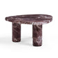 Libby Faux Red Levanto Marble Indoor/Outdoor Coffee Table (36"-48") - 36"