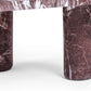 Libby Faux Red Levanto Marble Indoor/Outdoor Coffee Table (36"-48") - 36"