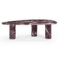 Libby Faux Red Levanto Marble Indoor/Outdoor Coffee Table (36"-48") - 48"