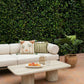 Tyche 55" Faux Travertine Indoor/Outdoor Concrete Rectangular Coffee Table