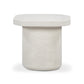 Suraya Indoor/Outdoor Concrete Side Table - Ivory