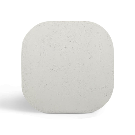 Suraya Indoor/Outdoor Concrete Side Table - Ivory