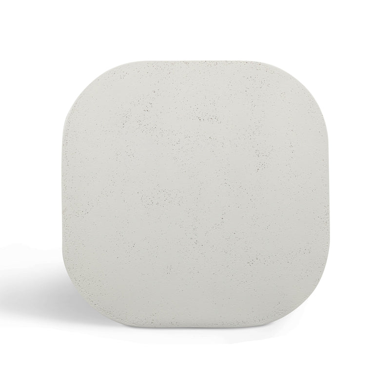 Suraya Indoor/Outdoor Concrete Side Table - Ivory