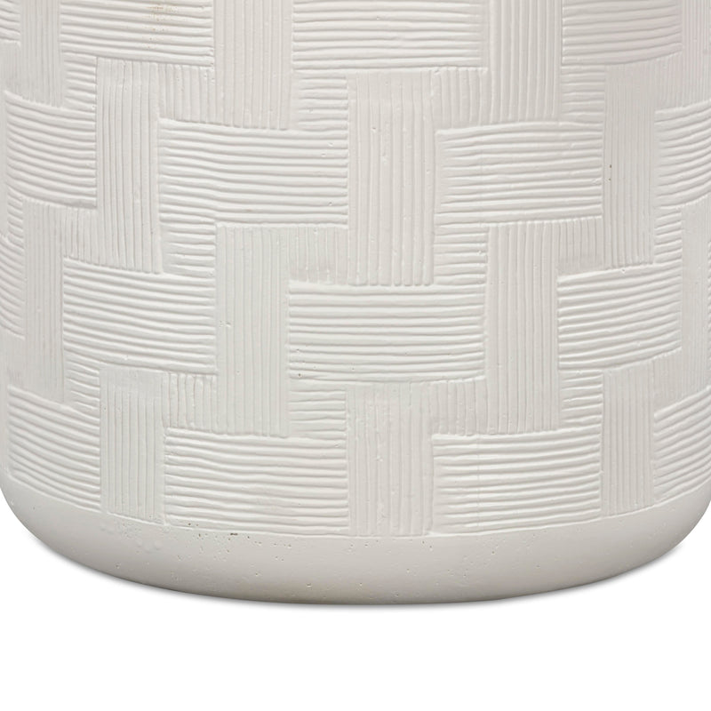 Suraya Indoor/Outdoor Concrete Side Table - Ivory