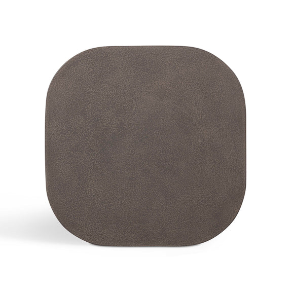 Suraya Indoor/Outdoor Concrete Side Table - Dark Umber