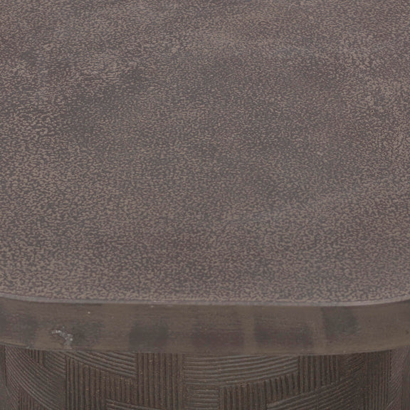 Suraya Indoor/Outdoor Concrete Side Table - Dark Umber