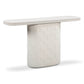 Suraya 55" Indoor/Outdoor Concrete Console Table - Ivory