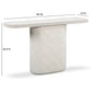 Suraya 55" Indoor/Outdoor Concrete Console Table - Ivory