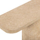 Suraya 55" Indoor/Outdoor Concrete Console Table - Faux Travertine