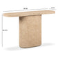 Suraya 55" Indoor/Outdoor Concrete Console Table - Faux Travertine