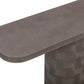 Suraya 55" Indoor/Outdoor Concrete Console Table - Dark Umber
