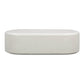 Suraya 55" Indoor/Outdoor Concrete Rounded Coffee Table - Ivory