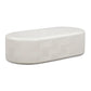Suraya 55" Indoor/Outdoor Concrete Rounded Coffee Table - Ivory