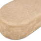 Suraya 55" Indoor/Outdoor Concrete Rounded Coffee Table - Faux Travertine