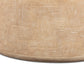 Suraya 55" Indoor/Outdoor Concrete Rounded Coffee Table - Faux Travertine