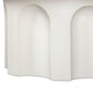 Cassandra 38" Ivory Indoor/Outdoor Concrete Round Coffee Table