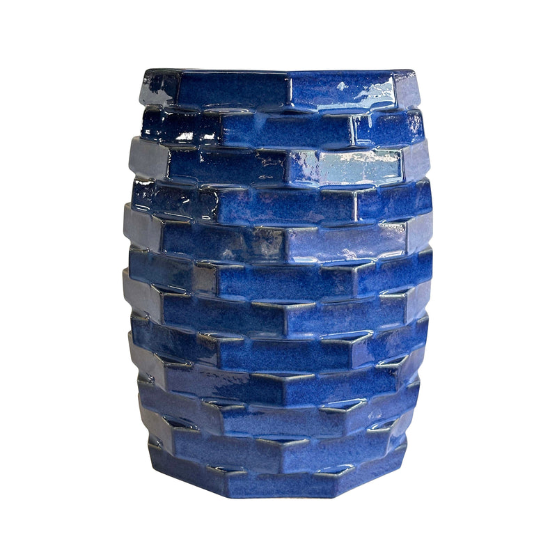 Trax Azul Blue Indoor/Outdoor Ceramic Side Table