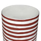Tempest Indoor/Outdoor Ceramic Table in Stripes - Red Stripes