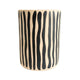 Tempest Indoor/Outdoor Ceramic Table in Stripes - Black Stripes