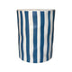 Tempest Indoor/Outdoor Ceramic Table in Stripes - Blue Stripes