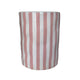 Tempest Indoor/Outdoor Ceramic Table in Stripes - Pink Stripes