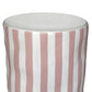 Tempest Indoor/Outdoor Ceramic Table in Stripes - Pink Stripes