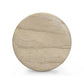 Hyre Faux Travertine Indoor/Outdoor Concrete Side Table