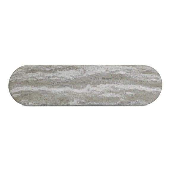 Hyre 59" Faux Stone Indoor/Outdoor Concrete Console Table